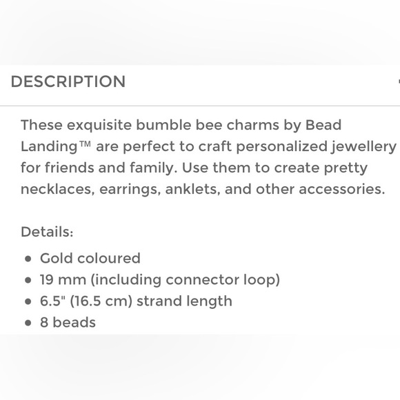 Bumble bee beads/charms (lot of 2 strands) - Picture 3 of 7